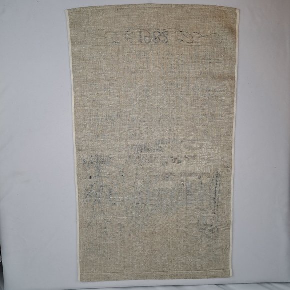 Vintage 1982 Linen Calendar Country Farm in Winter Scene - Picture 6 of 16